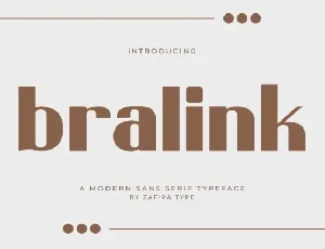 Bralink font