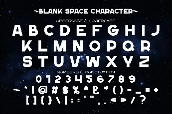 Blank Space font