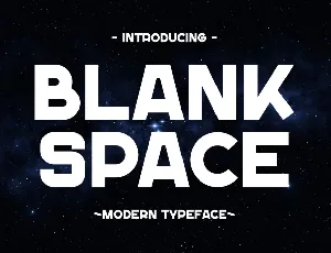 Blank Space font