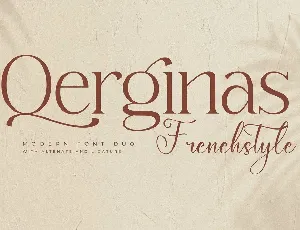 Qerginas Frenchstyle font