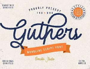 Guthers font