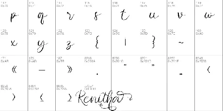 Renitha Demo font