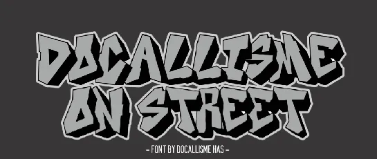 DOCALLISME ON STREET font