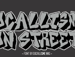 DOCALLISME ON STREET font