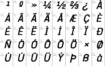 Hurufo & Numero font