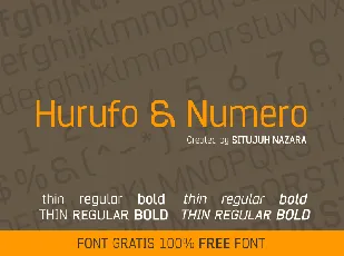 Hurufo & Numero font