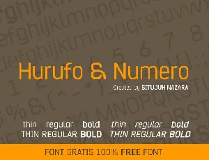 Hurufo & Numero font