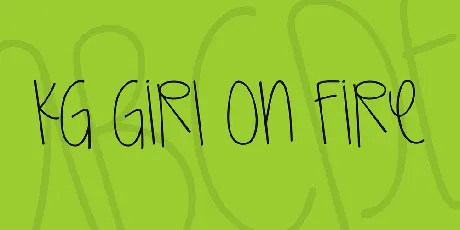 KG Girl On Fire font