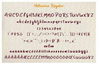 Hellowine font