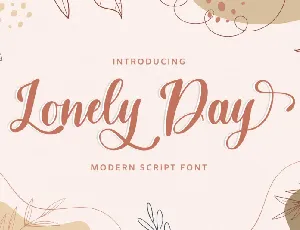 Lonely Day font