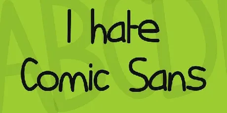 Comic Sans font