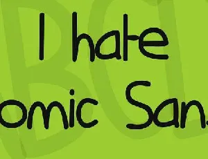 Comic Sans font