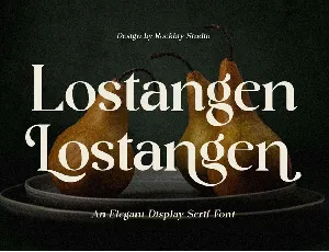 Lostangen font