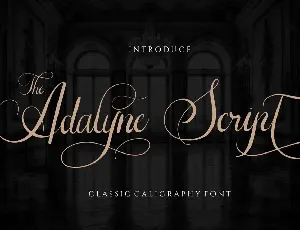 The Adelyne font