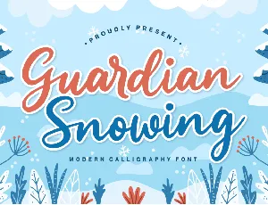 Guardian Snowing Demo font