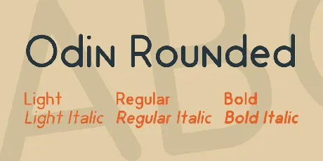 Odin Rounded font