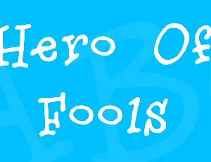 Hero Of Fools font