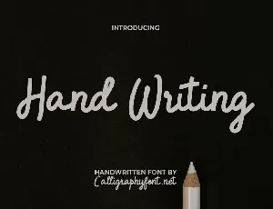 Hand Writing Demo font