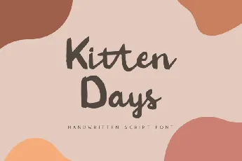 Kitten Days font