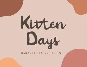 Kitten Days font
