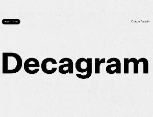 Decagram Family font