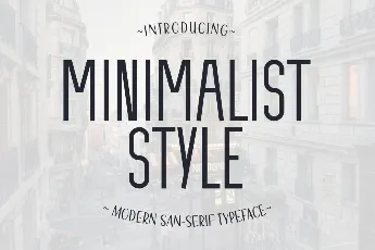 Minimalist Style font