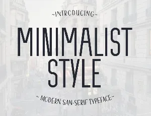 Minimalist Style font