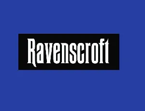 Ravenscroft font