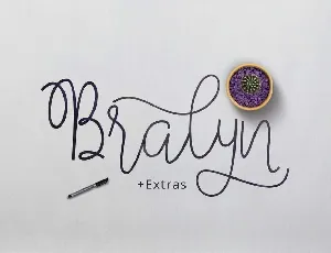 Bralyn Script Free font