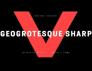 Geogrotesque Sharp Family font