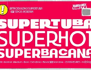 Supertuba Family font