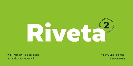 Riveta font