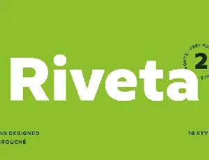 Riveta font