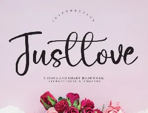 Justlove Script font