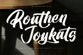 Routhen Joykats font