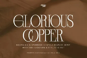 Glorious Copper DEMO font