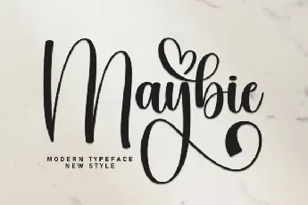 Maybie Script font