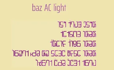 baz font