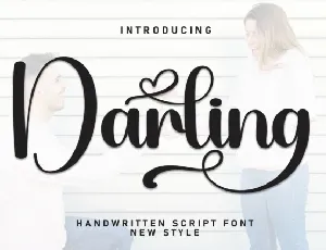 Darling Calligraphy Typeface font