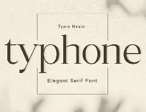 Typhone font