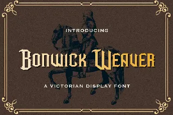 Bonwick Weaver font