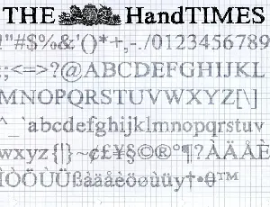 HandTIMES font