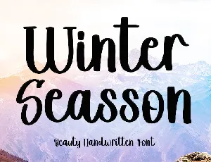 Winter Seasson font