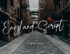 England Script font