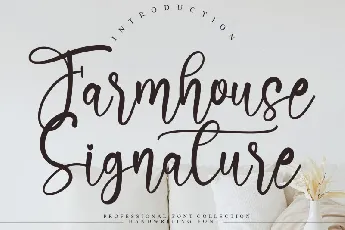 Farmhouse Signature Script font