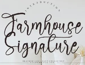 Farmhouse Signature Script font