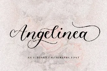 Angelinea Elegant Calligraphy font