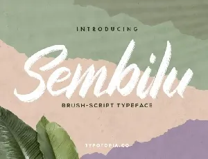 Sembilu Brush-Script font