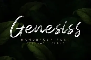 Genesiss Brush font