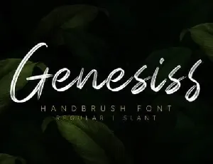 Genesiss Brush font